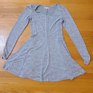 Hollister grey long sleeve dress
